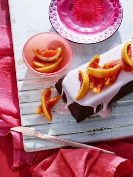 Dark Chocolate Cake, Ruby Grapefruit