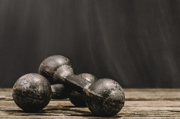 Fitness or body building concept image. Background for advertising of bodybuilding or fitness theme.