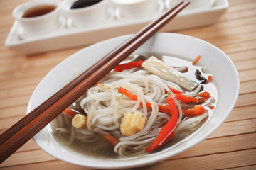 Asian noodle soup
