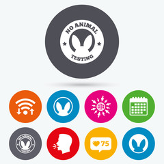 No animals testing icons. Non-human experiments.