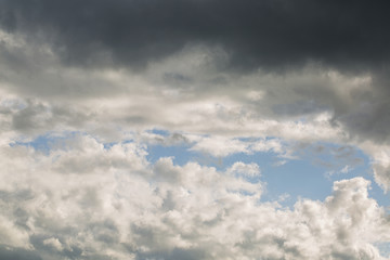 Background of storm clouds before a thunder-storm