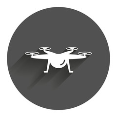 Drone icon. Quadrocopter symbol.