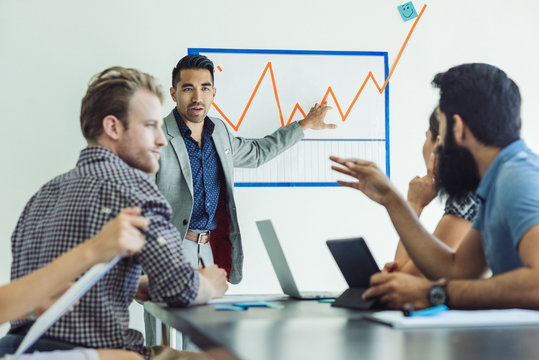 Business people in brainstorming meeting