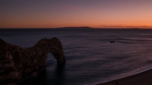 Durdle Door in Dorset Time Lapse Video