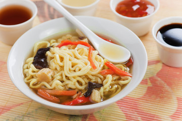 Asian noodle soup