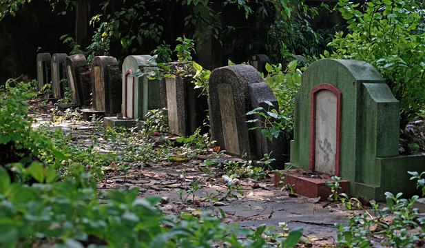 old tombstones and graveyards