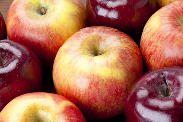 group of red apples