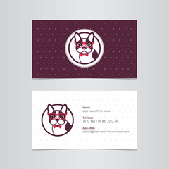 Business card dog
