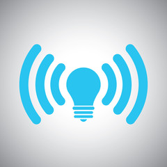 concept light bulb icon sharing spreading ideas