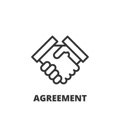 Line icon. Agreement