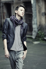 Fototapeta premium young fashion man in casual wear. 