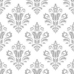 Damask seamless ornament. Traditional pattern. Classic oriental background for design and decorate