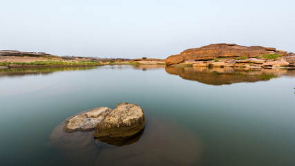 Thailand grand canyon (sam pan bok) at Ubon Ratchathani, Thailan