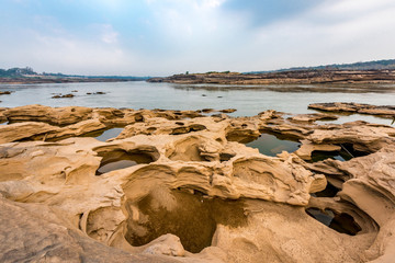 Thailand grand canyon (sam pan bok) at Ubon Ratchathani, Thailan