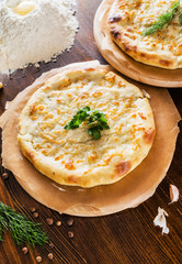 Ossetian pie with homemade cheese