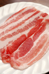 Pork Sliced Korean food