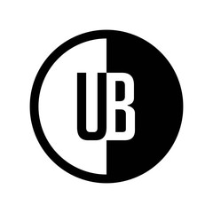 INITIAL CIRCLE HALF LOGO UB