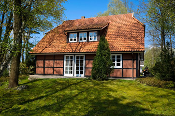 Fachwerkhaus im Wald