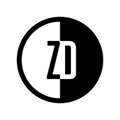 INITIAL CIRCLE HALF LOGO ZD