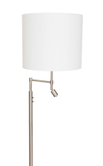White floor lamp, isolated