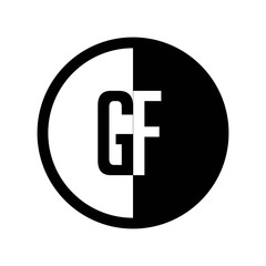 INITIAL CIRCLE HALF LOGO GF