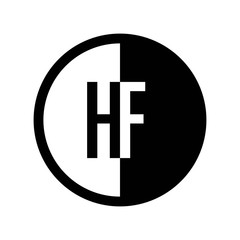 INITIAL CIRCLE HALF LOGO HF