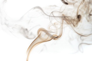 Abstract colored smoke from aromatic sticks.