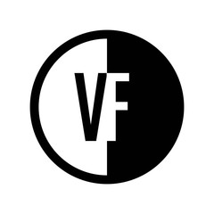 INITIAL CIRCLE HALF LOGO VF