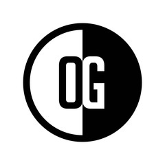 INITIAL CIRCLE HALF LOGO OG