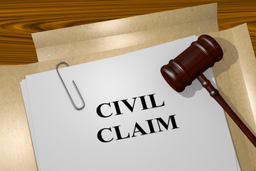Civil Claim legal concept