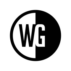 INITIAL CIRCLE HALF LOGO WG