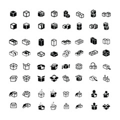 box icons set 64 item