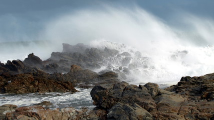 Obraz premium Hard waves strike