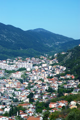 Fototapeta na wymiar The roofs of Igalo (Montenegro)