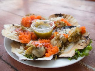 Grilled scallop