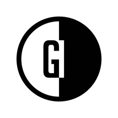 INITIAL CIRCLE HALF LOGO GI