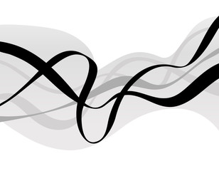 Abstract art vector. Abstract background with curvy, curved line