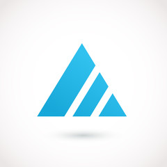 .Abstract logo triangle. Vector