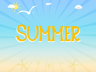 Fototapeta na wymiar sunny summer illustration