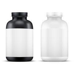 Mockup Sport Vitamin Container. 