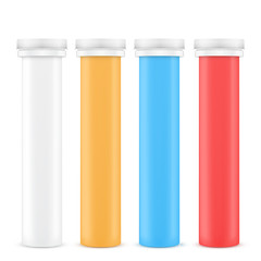 Mockup Vitamin Plastic Bottle Container. 