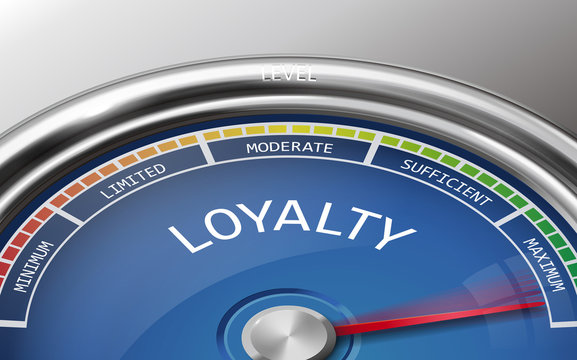 Loyalty Conceptual 3d Illustration Meter Indicator