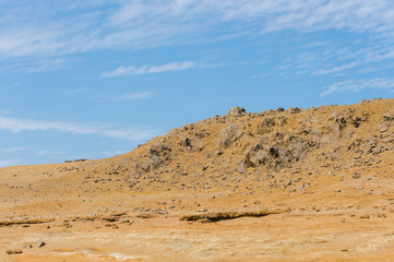 the Paracus National Reserve, Peru - Red Desert moutain view