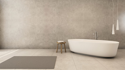 Fototapeta na wymiar Jacuzzi bath design modern & Loft - 3D render