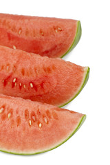 three slices of watermelons