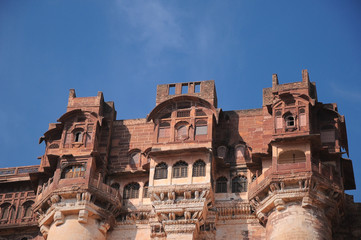 Fototapeta premium Mehrangarh Fort, located in Jodhpur, Rajasthan is one of the largest forts in India.