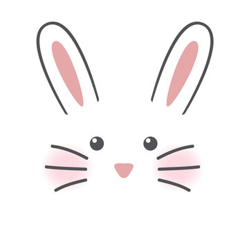 Cute rabbit face