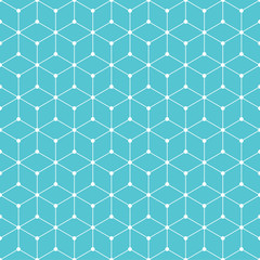 Cube and dot pattern background. Vintage retro vector design element. - 109579779