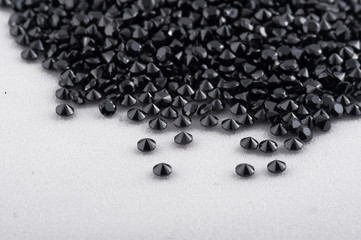 Luxury black jewelry gems