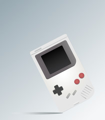 A handheld game console design vector illustration © santima.studio